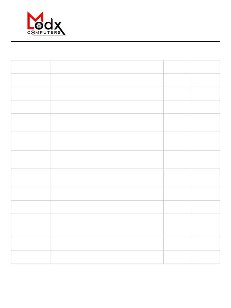 Custom PC Build Invoice - MODXCOMPUTERS | PDF | Personal Computers ...