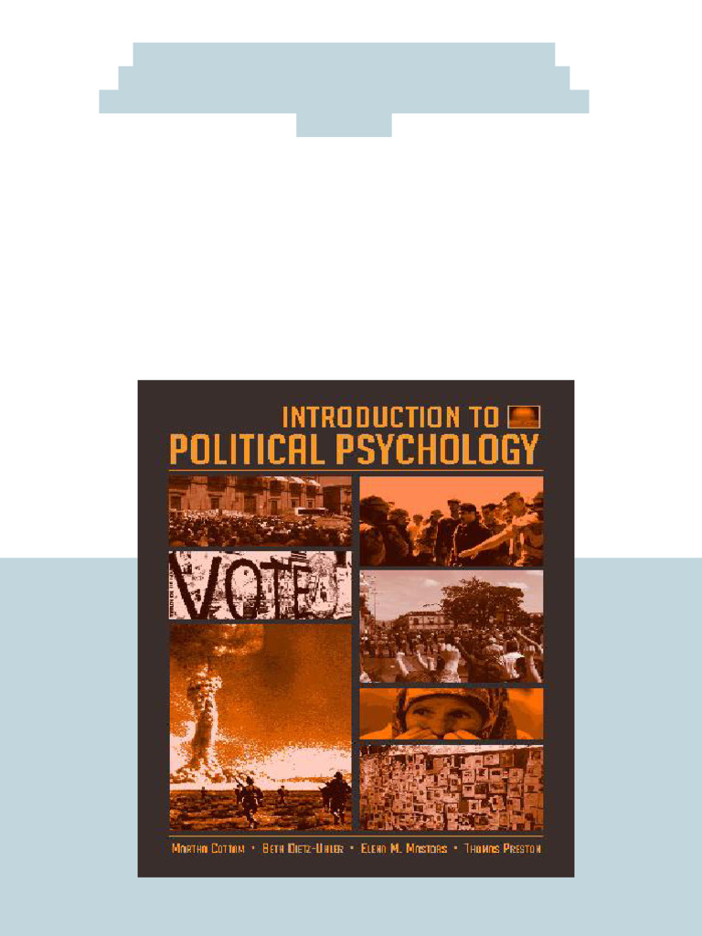 (Ebook) Introduction To Political Psychology by Martha L. Cottam, Beth ...