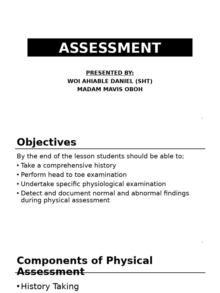 Comprehensive Physical Assessment Guide | PDF | Physical Examination ...