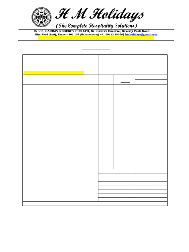 Tax Invoice for Conference Services | PDF | Taxes | Trade