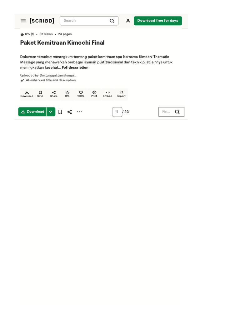 document509457701PPT Paket Kemitraan Kimochi Final | PDF