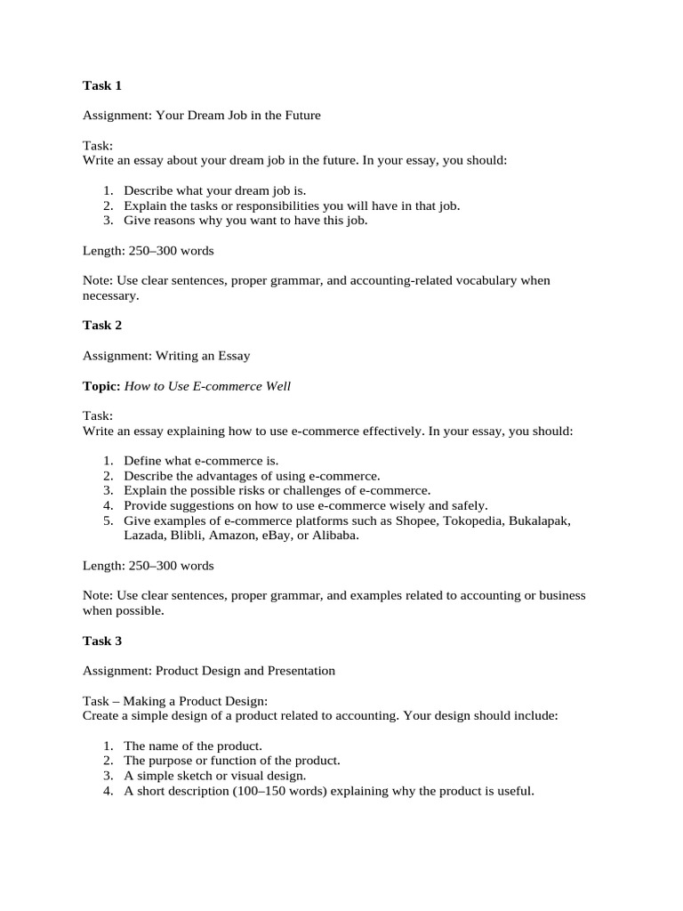 Future Job Essays and Product Design Guide | PDF