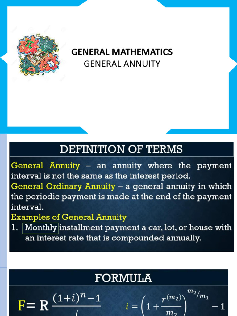 General Annuity Calculations Guide | PDF