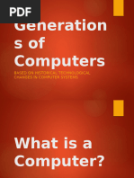 Overview of First Generation Computers | PDF | Electronics | Vacuum Tube