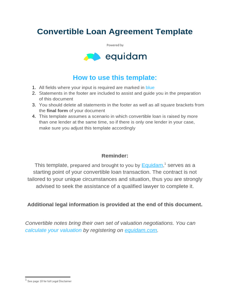 Convertible Note Agreement | PDF | Loans | Interest