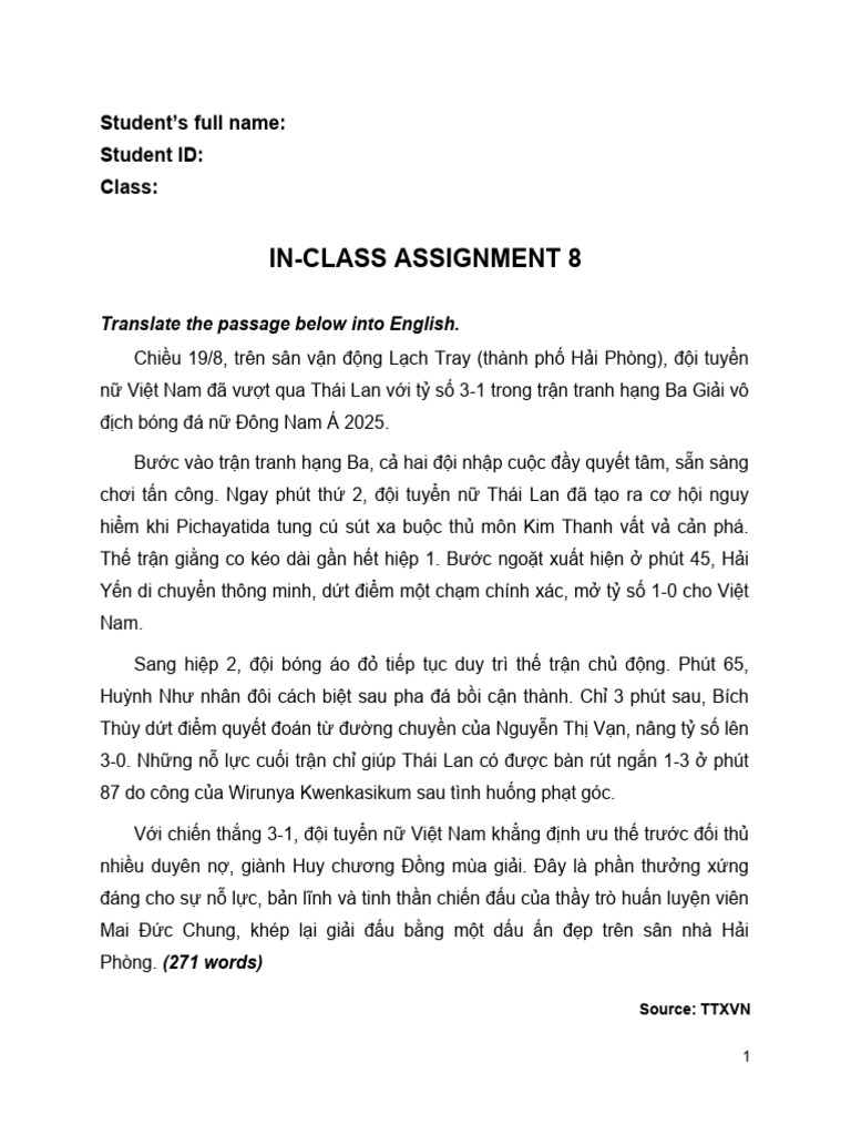 Tps8. In-Class Assignment 8 | PDF