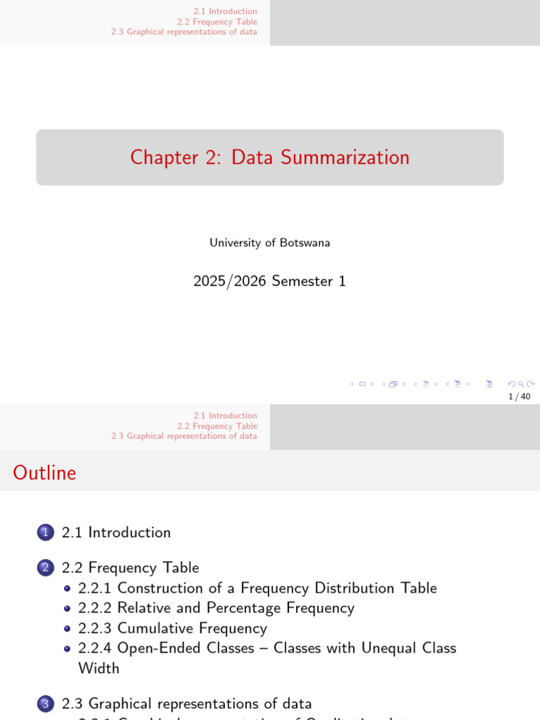 Data Summarization Techniques Overview | PDF | Probability Distribution ...