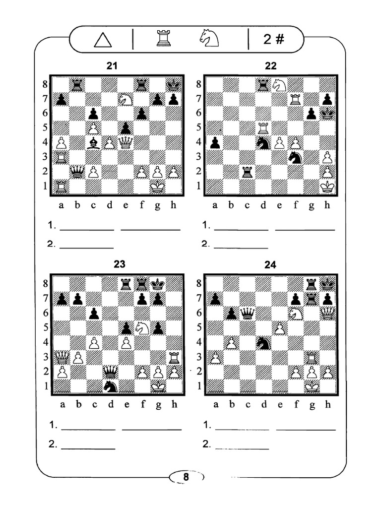 Mate en 2 10-13 Mate in Two - Dobrinetsky 2 | PDF