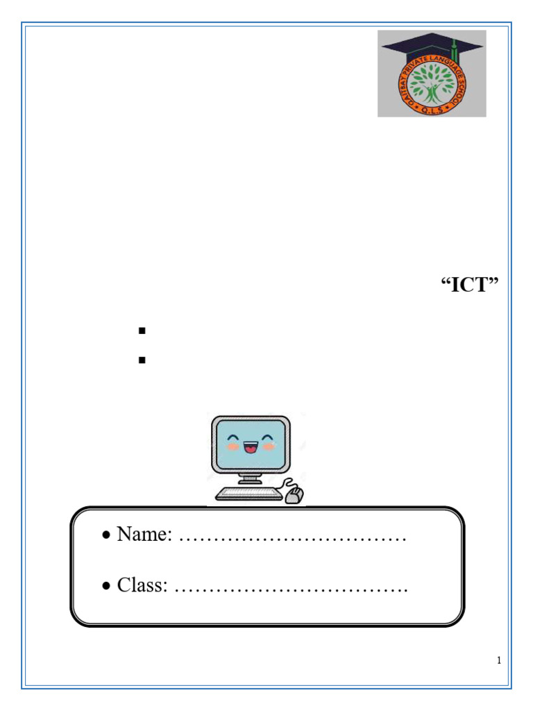 Sec 1 ICT t1 Lessons1&2 | PDF | Information | Data