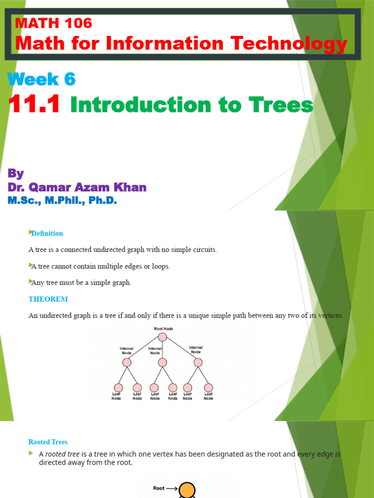 Introduction to Trees in Graph Theory | PDF