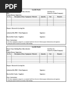 Outgoing and Incoming Material Gate Pass | PDF
