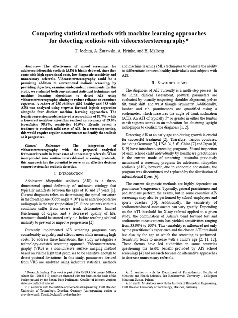 Comparing Statistical Methods With Machine Learning Approaches | PDF ...