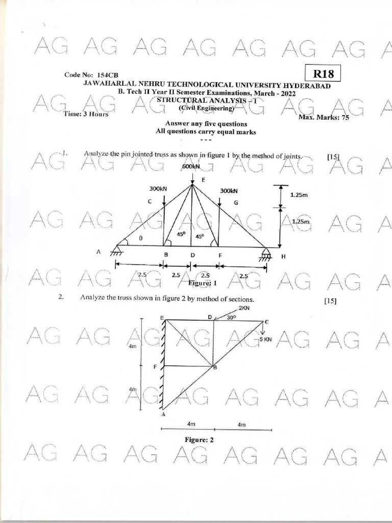 Structural Analysis I 2022 | PDF
