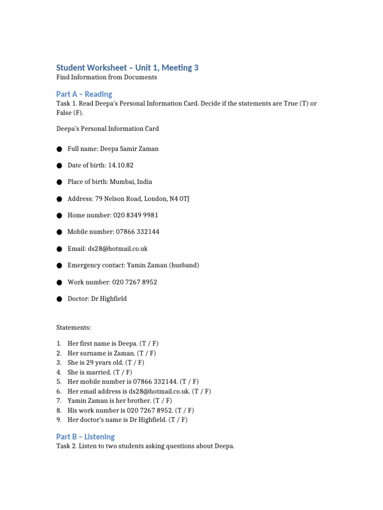Student Worksheet Unit1 Meeting3 | PDF | Chess | Chess Theory