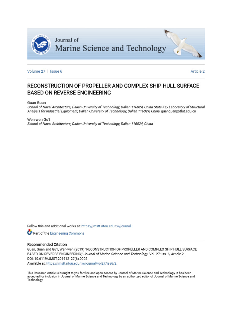 Propeller and Ship Hull Reconstruction | PDF | Cartesian Coordinate ...