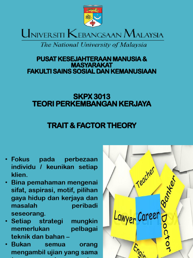 Kuliah 2 - Trait Factor Theory | PDF
