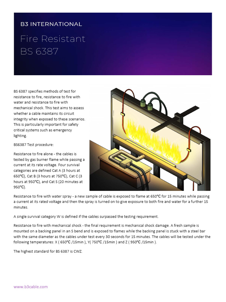 BS 6387 Fire Resistance Testing Methods | PDF