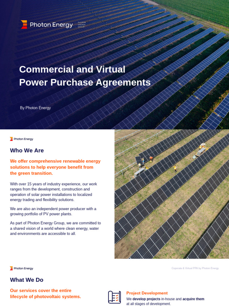 Corporate & Virtual Power Purchase Agreements | PDF | Photovoltaics ...