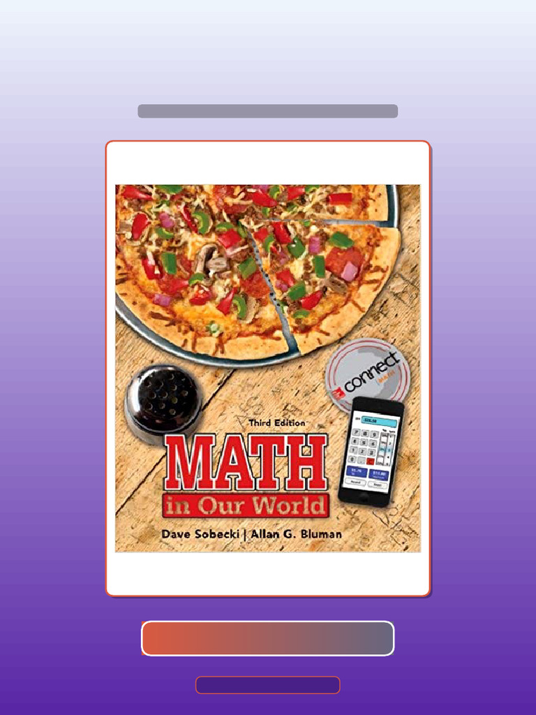Math in Our World 3rd Edition by Sobecki Ebook and TestBank Bundle Full ...