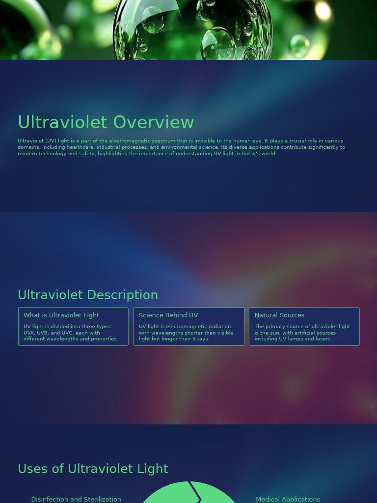 Understanding Ultraviolet Light Uses | PDF | Ultraviolet | Radiation