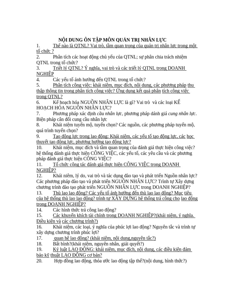 Research Document - Question About HRM | PDF