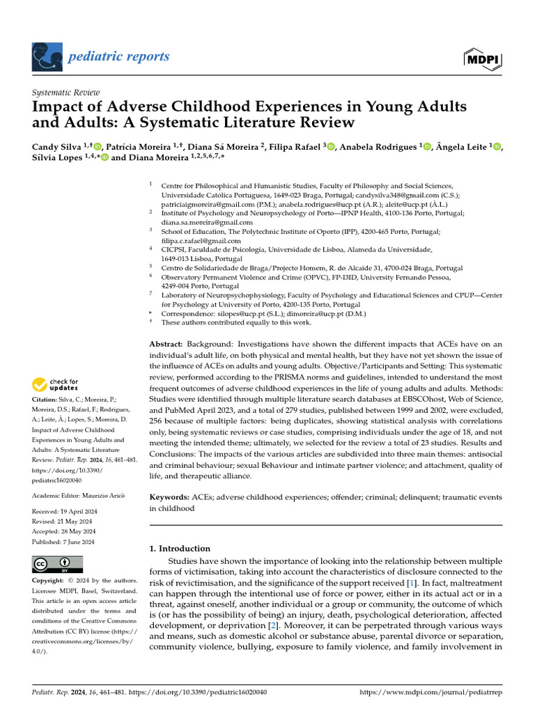 Impact of Adverse Childhood Experiences | PDF | Violence | Antisocial ...