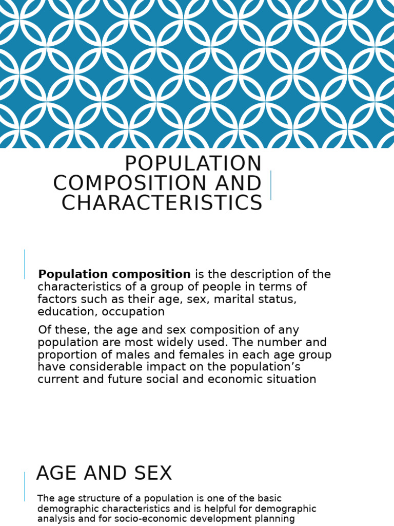 Population Composition and Characteristics | PDF | Cost Of Living ...