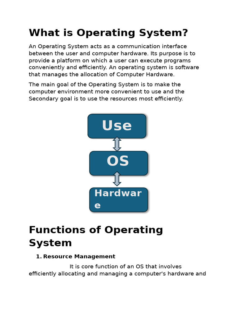 Understanding Operating System Functions | PDF