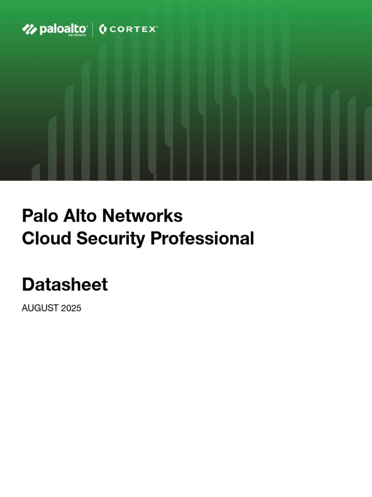 Cortex Cloud Security Certification Guide | PDF | Cloud Computing ...