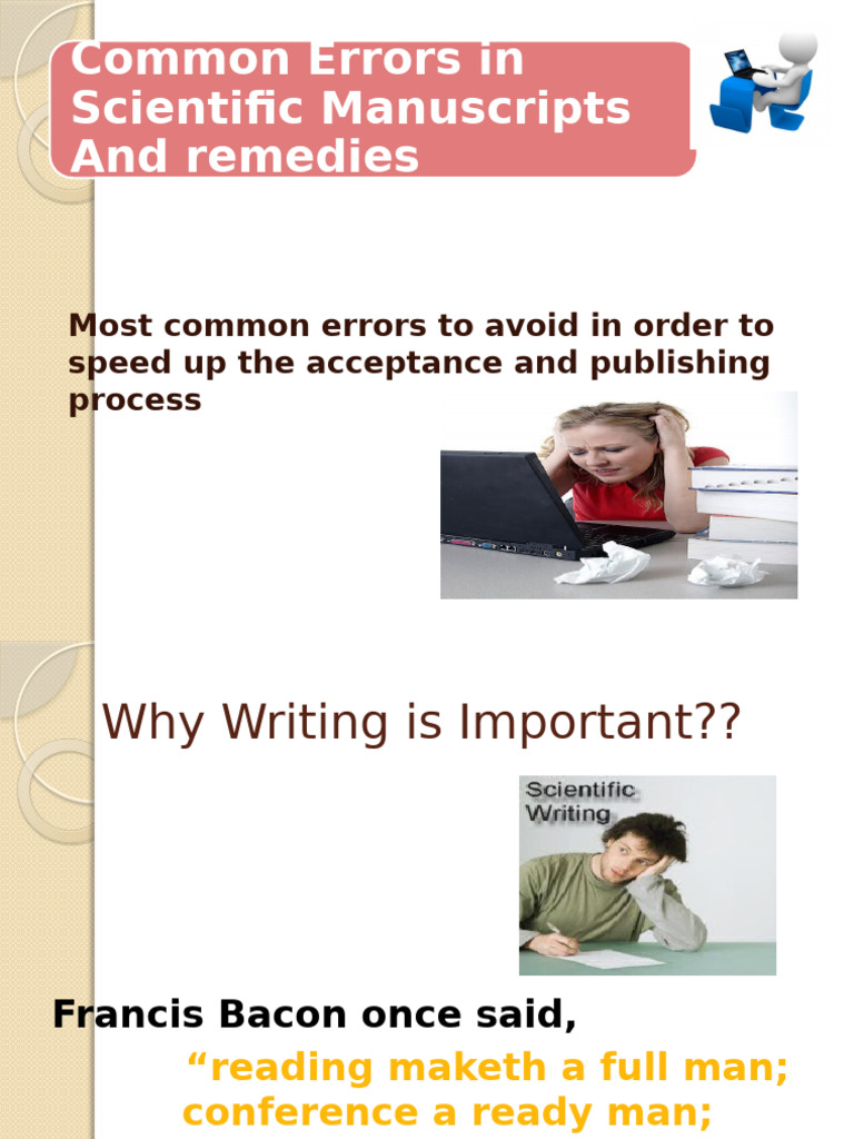 Common Errors in Scientific Writing | PDF | Abstract (Summary) | Data