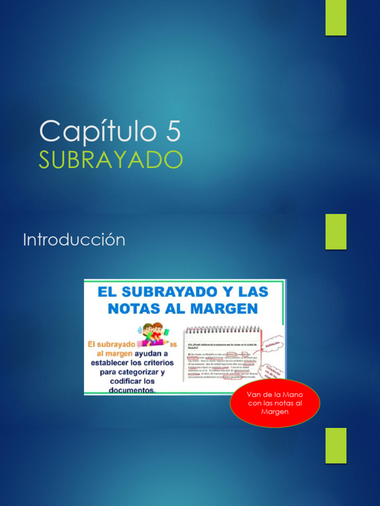 Subrayado | PDF | Información | Habilidades de estudio