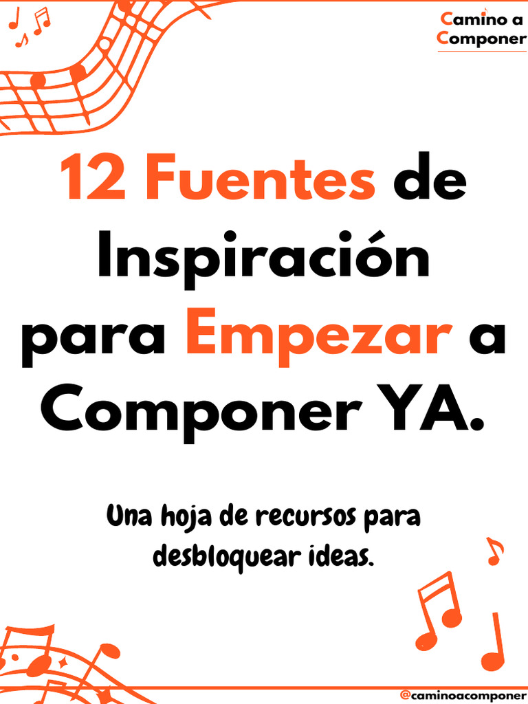 12 Fuentes de Inspiración para Componer | PDF