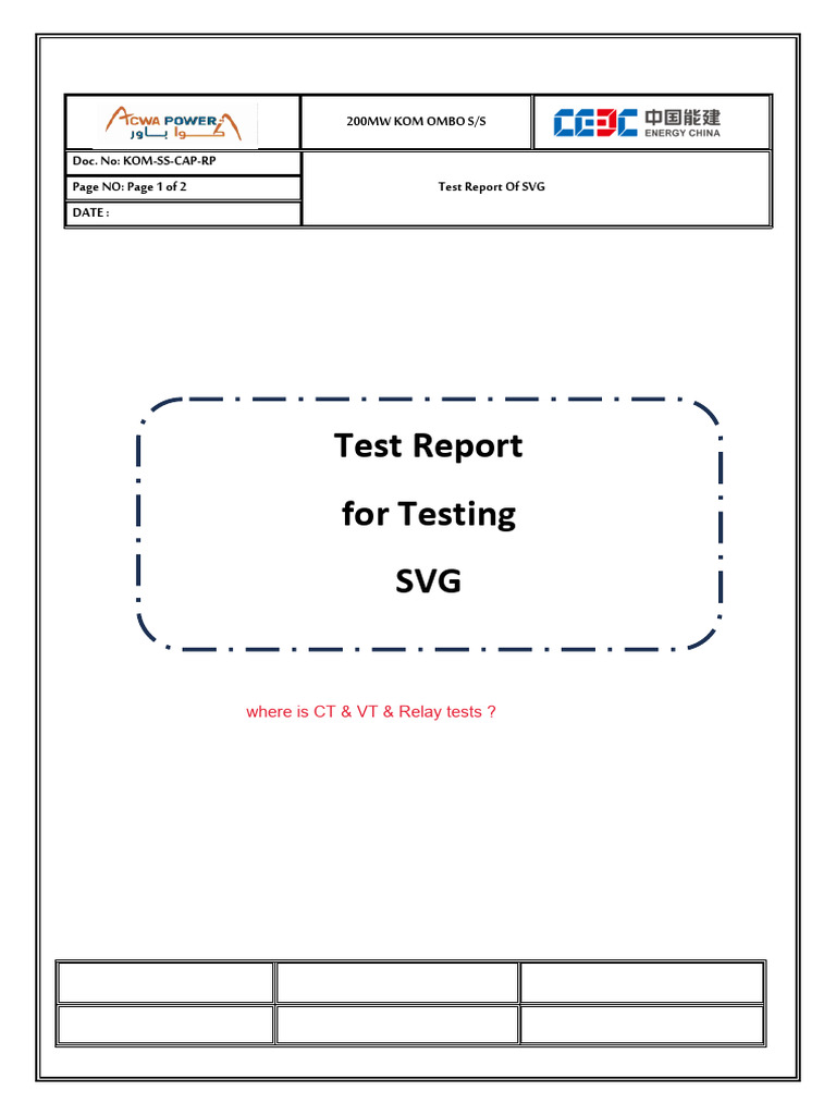 Kom Ss RP MV SVG SVG Test Report | PDF