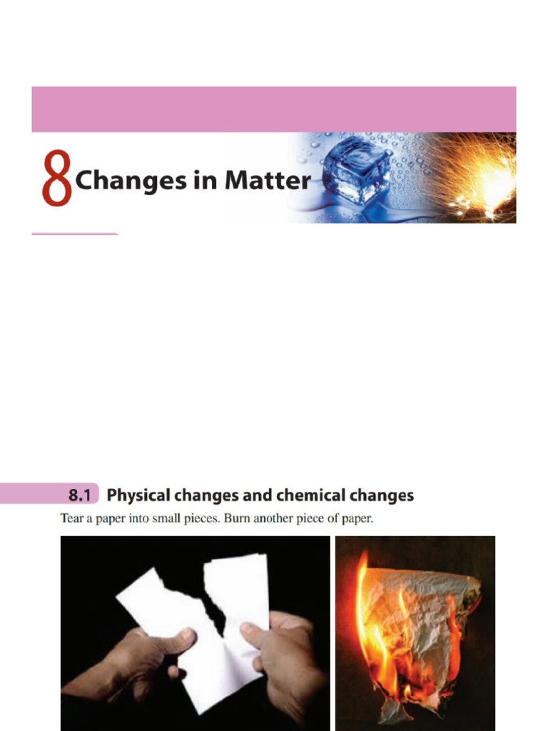 Gr8 Ch8 CH in Matter | PDF