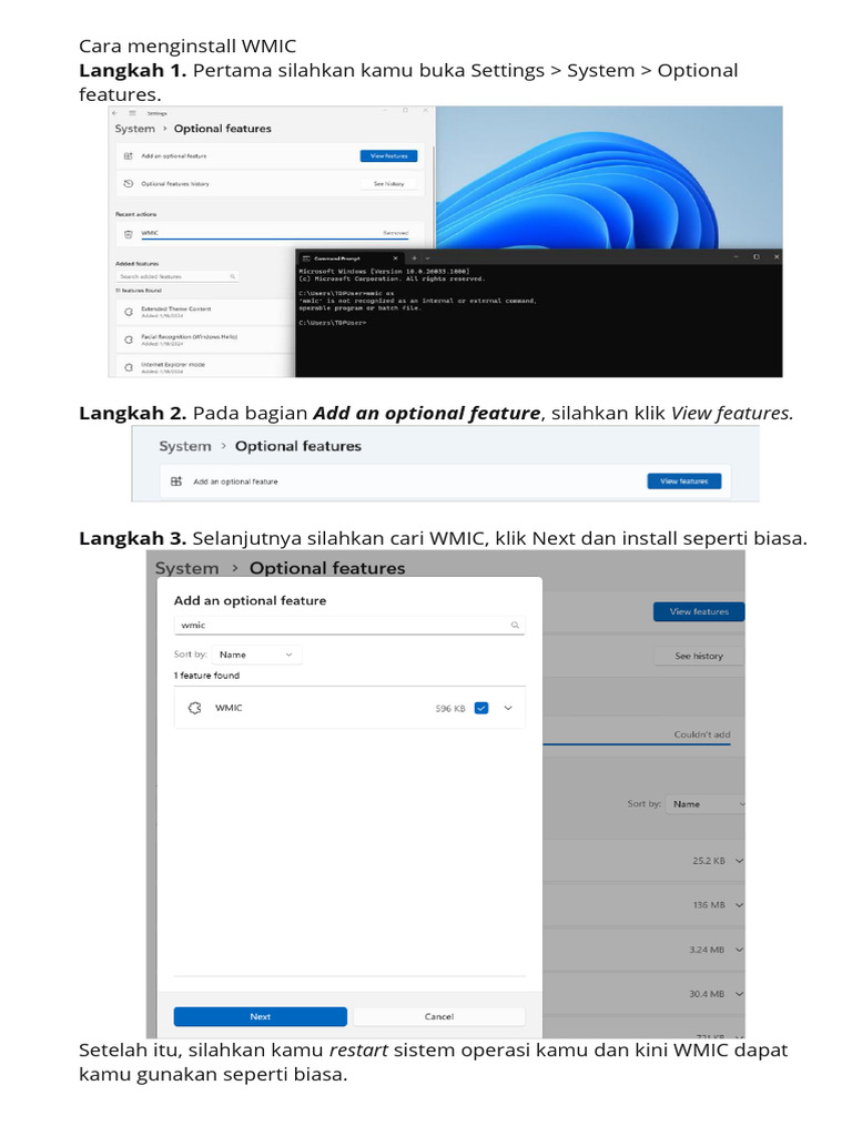 Panduan Instalasi WMIC | PDF