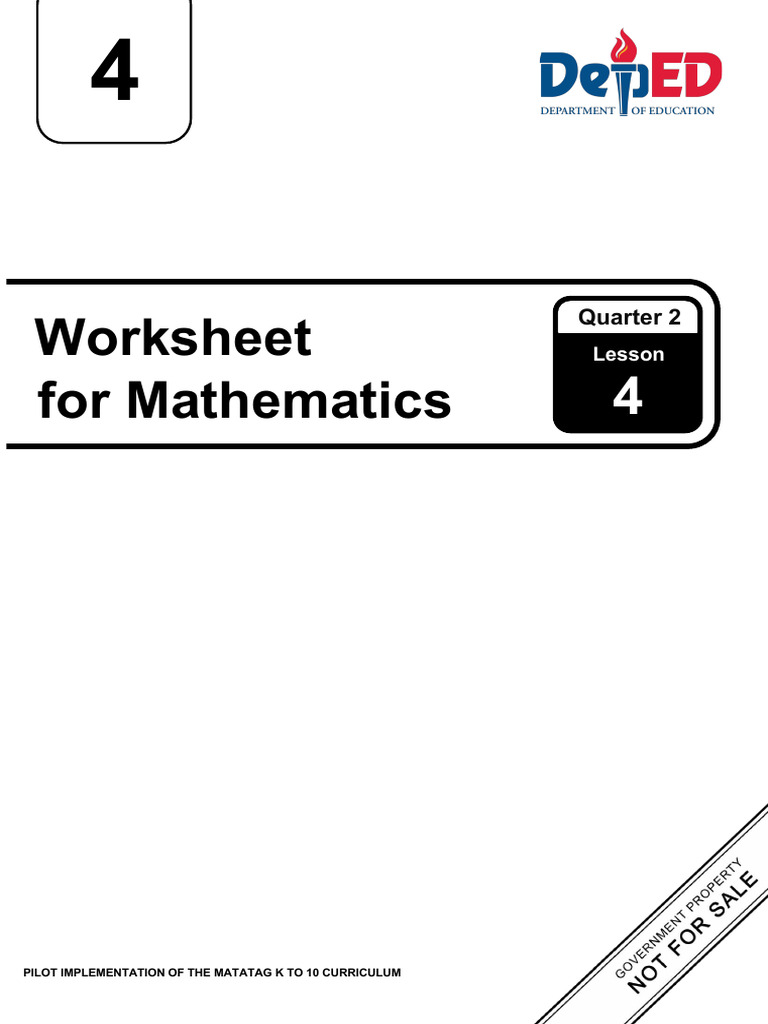 Grade 4 Math Worksheet: MDAS Rules | PDF | Curriculum