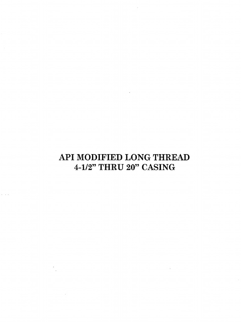 5 - API Modified Long Thread | PDF