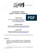 Participatory Ethics: Politics, Practices, Institutions: Caitlin Cahill