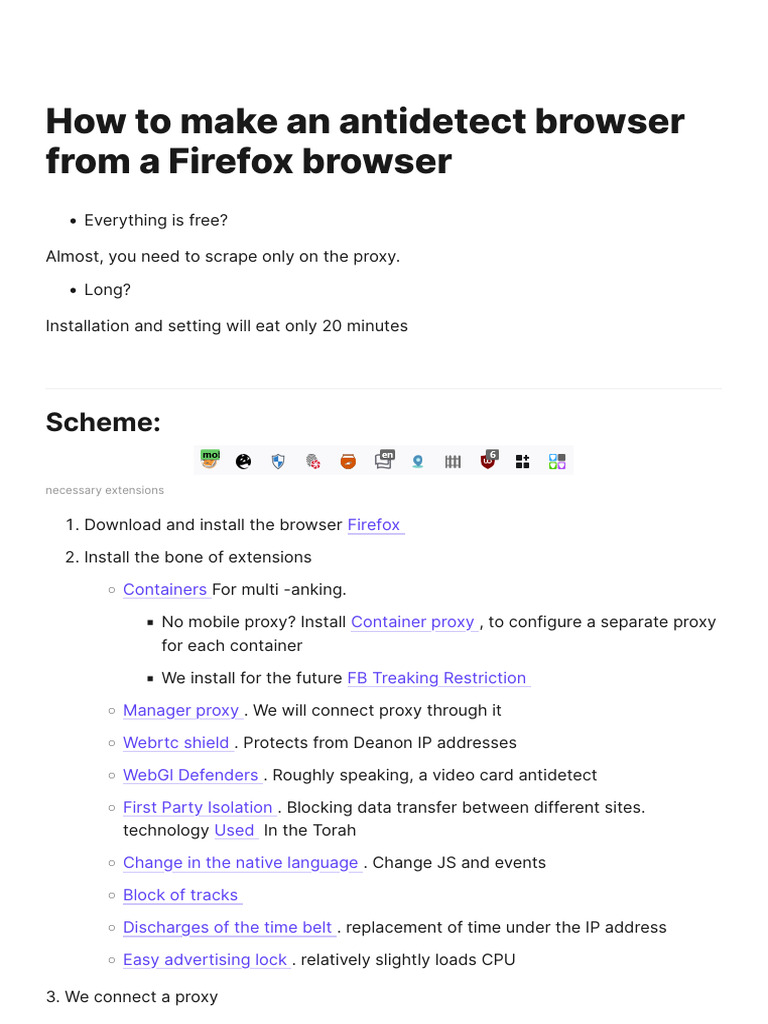 Create an Antidetect Firefox Browser | PDF