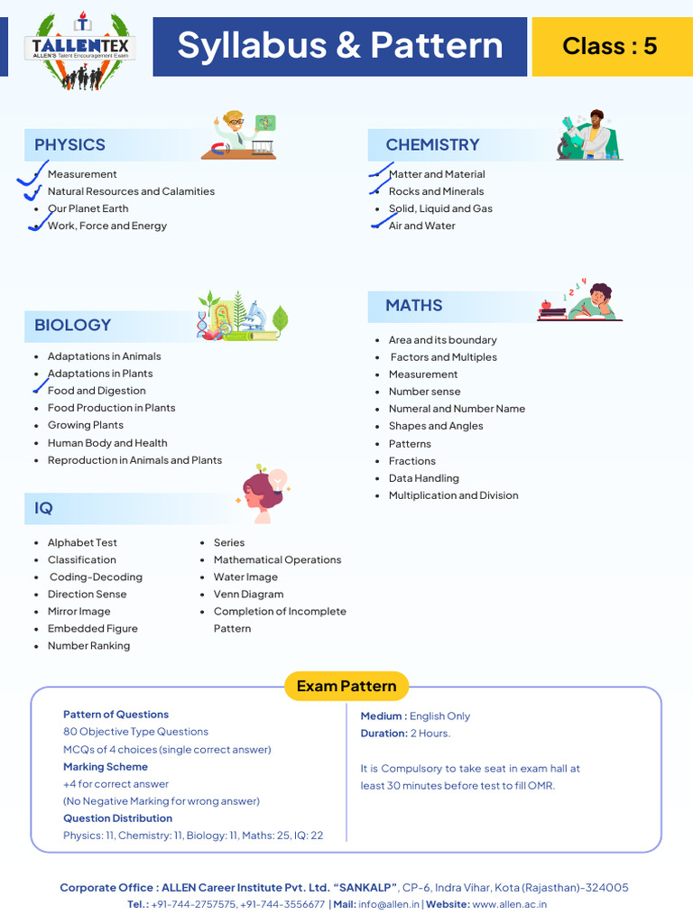 Syllabus - Pattern - 5 (2) - 250911 - 073054 | PDF | Mathematics | Plants