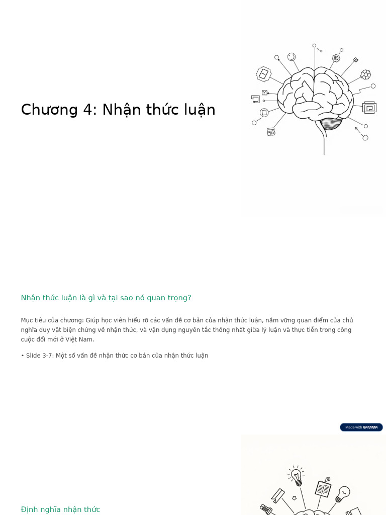 Chuong 4 Nhan Thuc Luan | PDF
