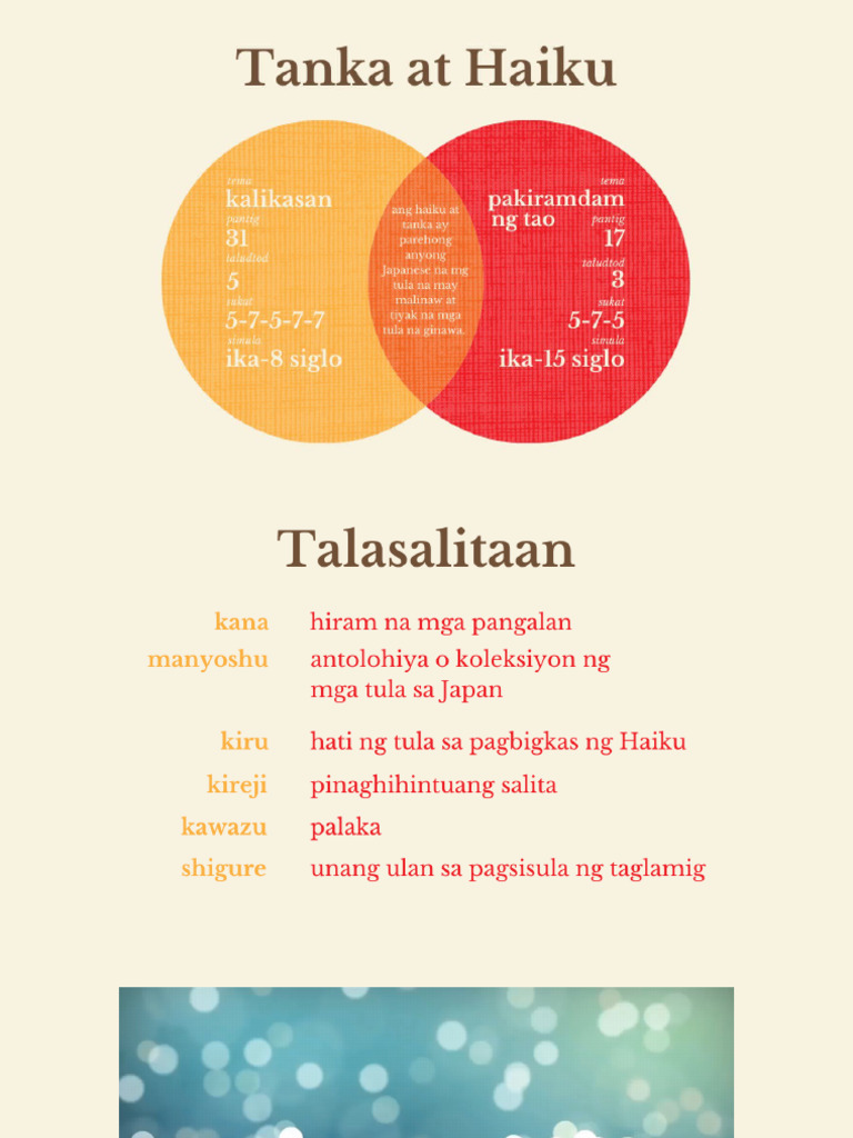 Tanka at Haiku Tinipong Tula | PDF
