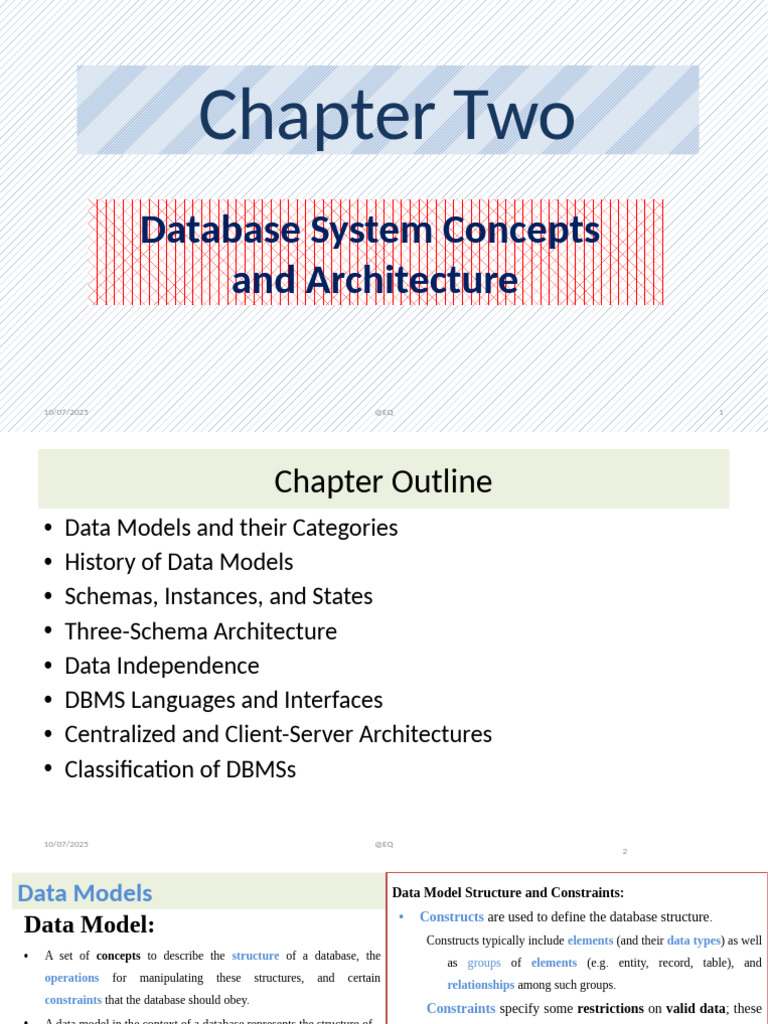 Chapter 2 - DB System COncepts and Architecture | PDF | Databases ...