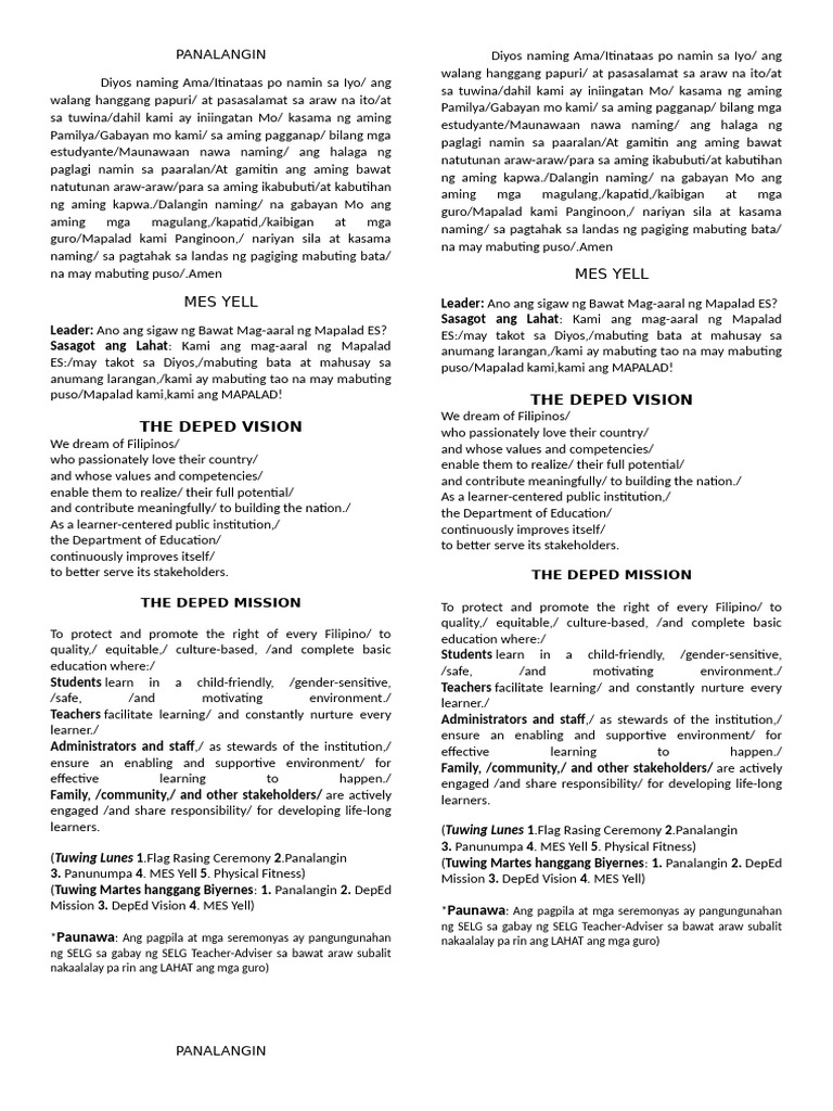 Daily School Routine | PDF