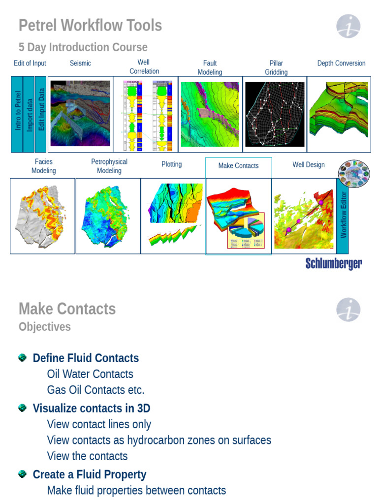 Petrel Workflow: Make Fluid Contacts Guide | PDF