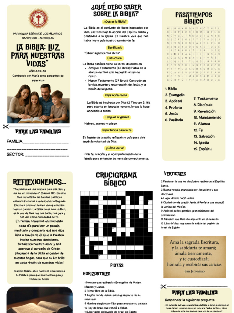 La Biblia: Guía de Fe Familiar | PDF | Biblia | Cristo (título)