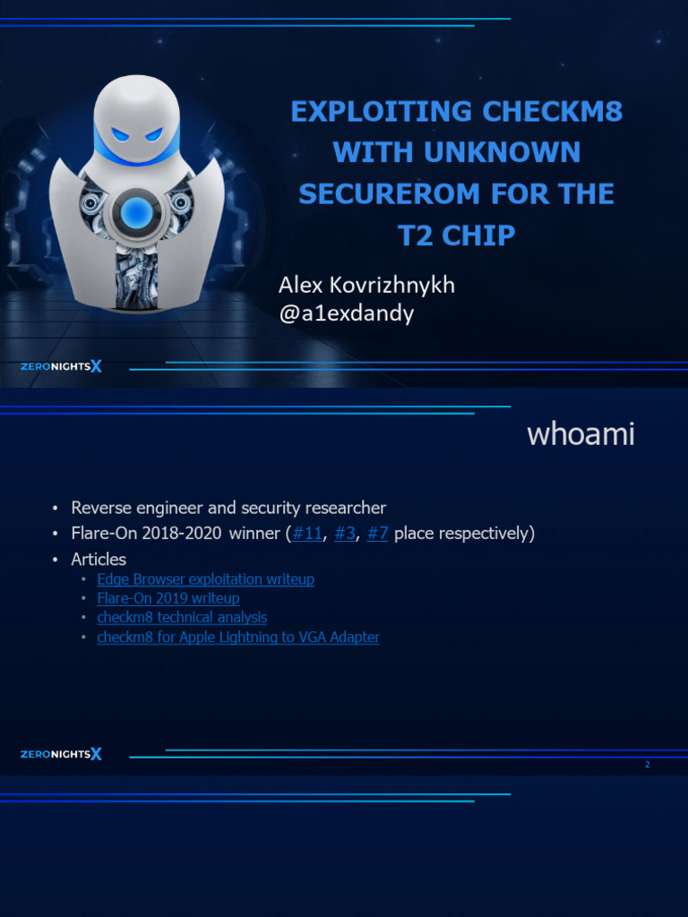 Checkm8 Exploit on T2 Chip Analysis | PDF | I Phone | I Pad