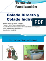 Tema de Profundización " Colado Directo y Colado Indirecto"