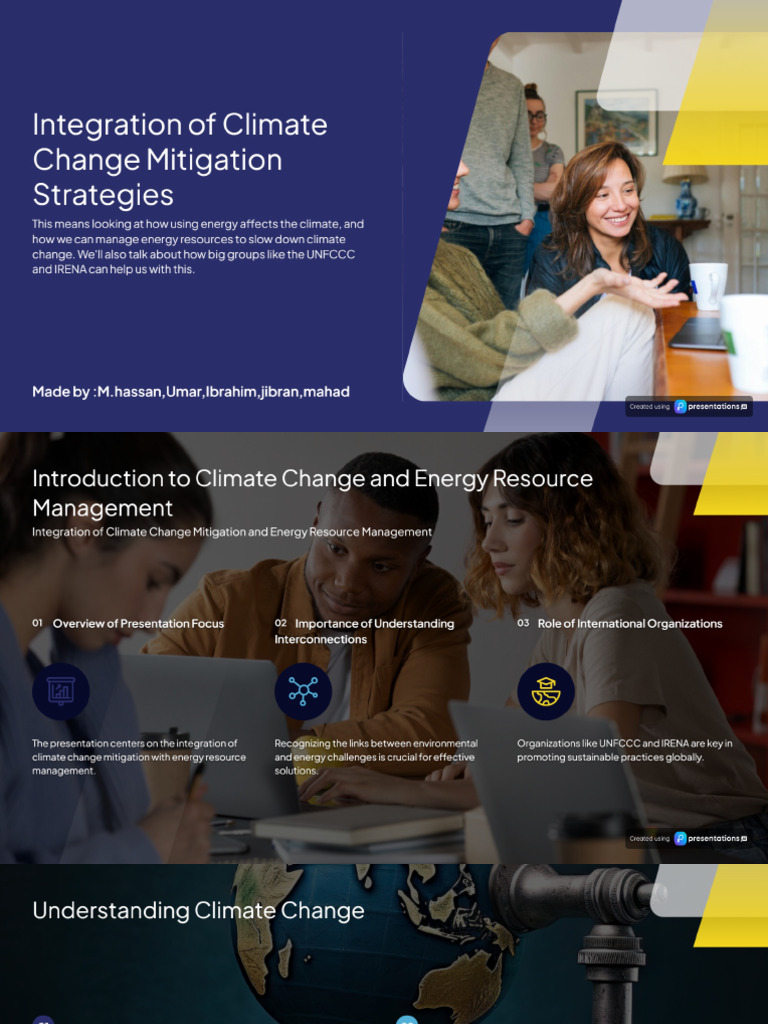 Integrating Climate Change Mitigation With Energy Resource Management | PDF