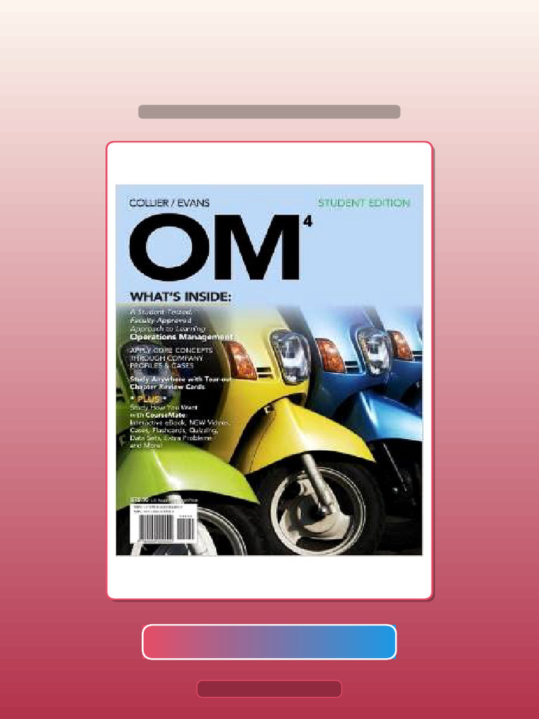 Decision Sciences Operations Management Coursemate 4th Edition by David ...